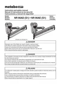 Notice METABO NR90AES1 Agrafeuse