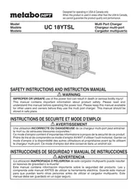Notice METABO UC18YTSL Drill
