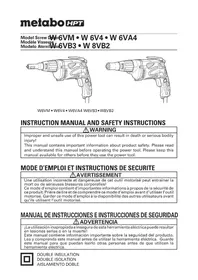 Notice METABO W6V4 Drill