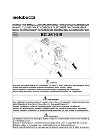 Notice METABO EC 2510 E Compressor