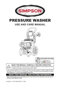 Notice Simpson MEGASHOT MS60773-S Nettoyeur haute pressio
