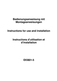 Notice Exquisit EKI801-5 Cooker