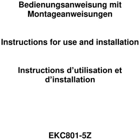 Notice Exquisit EKC 801-5Z Cooker