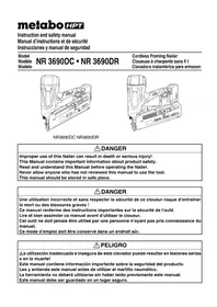 Notice METABO NR3690DR Agrafeuse