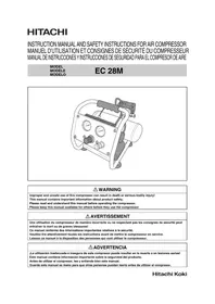 Notice HITACHI EC28M Compresseur