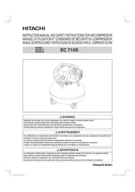 Notice HITACHI EC710S Compresseur