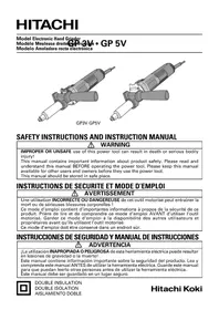 Notice HITACHI GP3V
