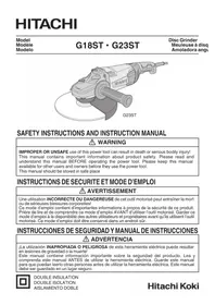 Notice HITACHI G18ST
