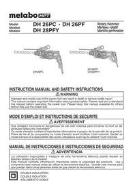 Notice METABO DH28PFY Drill