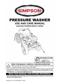 Notice Simpson IR3540212 Nettoyeur haute pression