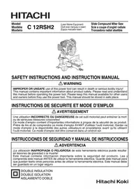 Notice METABO C 12RSH2 Saw