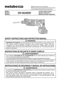 Notice METABO DH 3628DD Drill