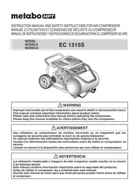 Notice METABO EC1315 Compressor