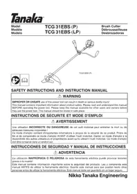 Notice Tanaka TCG31EBSP Tondeuse à gazon