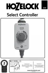 Notice HOZELOCK SELECT PLUS CONTROLLER 2224 Programmateur d'arrosage