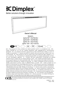 Notice DIMPLEX XLF100 Kominek