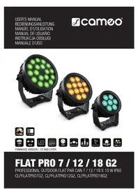 Notice Cameo FLAT PRO 12 G2 Lámpara