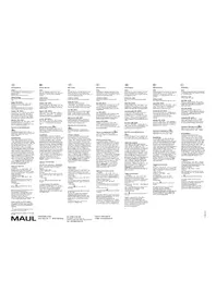 Notice MAUL 17150 Balance