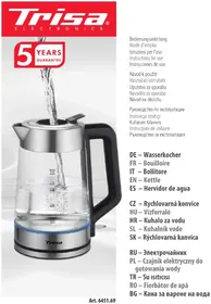 Notice TRISA EASY FILL 6451.69 Czajnik