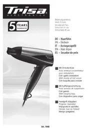 Notice TRISA IONIC GLAMOUR 1048 Asciugacapelli