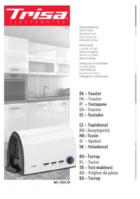 Notice TRISA TOAST & SLIDE 7353.70 Grille pain