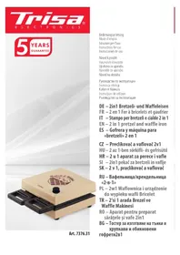 Notice TRISA BRETZELI & WAFFLES 7376.31 Gaufrier