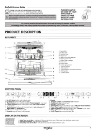 Notice WHIRLPOOL W7I HT58 T Myčky nádobí