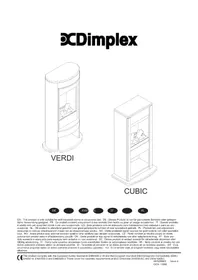 Notice DIMPLEX VERDI VER20 Kominek