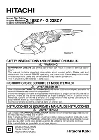 Notice HITACHI G18SCY