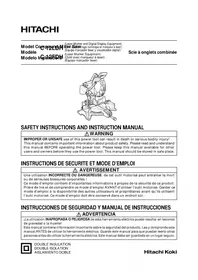 Notice HITACHI C12FDH