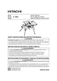 Notice HITACHI C10RJ