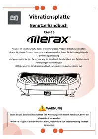 Notice Merax FS-B-16 Plaque vibrante