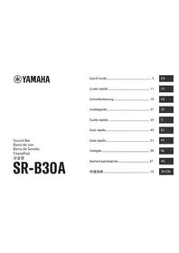 Notice YAMAHA SR-B30A Barra de som