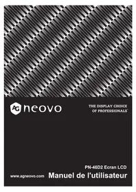 Notice AG Neovo PN-46D2 Moniteur