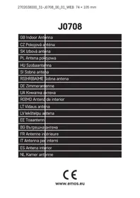 Notice Emos J0708 Antenne TV