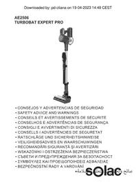 Notice SOLAC TURBOBAT EXPERT PRO 22.2V AE2506 Aspiradora