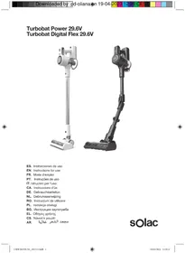 Notice SOLAC TURBOBAT DIGITAL FLEX 29.6V AE2515 Aspiradora