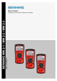 Notice BENNING MM 2-2 Multimètre