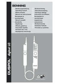 Notice BENNING DUSPOL DIGITAL LC équipements de mesure
