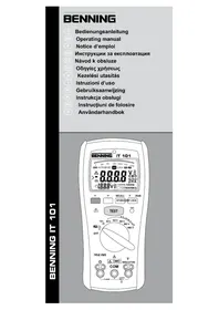 Notice BENNING IT 101 équipements de mesure