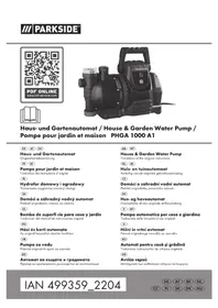 Notice PARKSIDE PHGA 1000 A1 Wasserpumpe