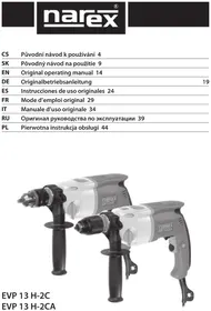 Notice Narex EVP 13 H-2C Wiertarka