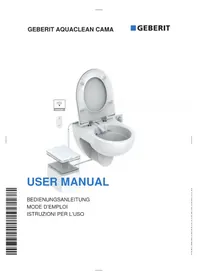 Notice GEBERIT AQUACLEAN CAMA Toilette