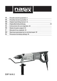 Notice Narex EVP 16 K-2 Wiertarka