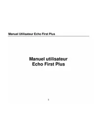 Notice ECHO FIRST PLUS Téléphone mobile