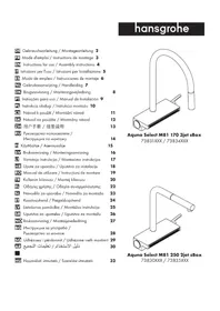 Notice Hansgrohe AQUNO SELECT M81 Robinet