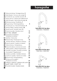 Notice Hansgrohe TALIS M54 Robinet