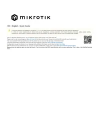 Notice Mikrotik DISC LITE5 AC некатегоризировано