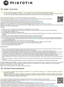 Notice Mikrotik DYNADISH 5 Non catégorisé