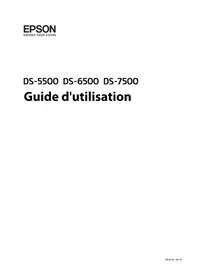Notice EPSON WORKFORCE DS-5500N Scanner